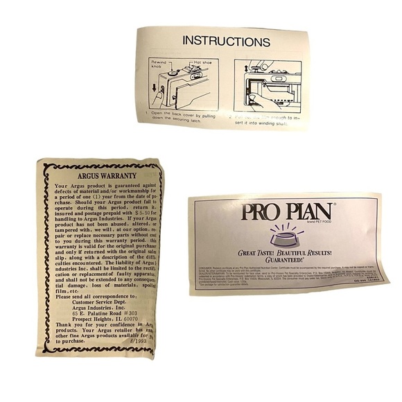 NEW Pro Plan Camera Brand Pet Food Give Away Blue Argus 35mm Focus Free with Box - Picture 9 of 13